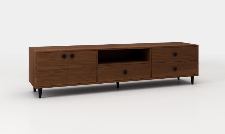 Bendita TV Unit In MDF - Storage Units & Metal Handles 2
