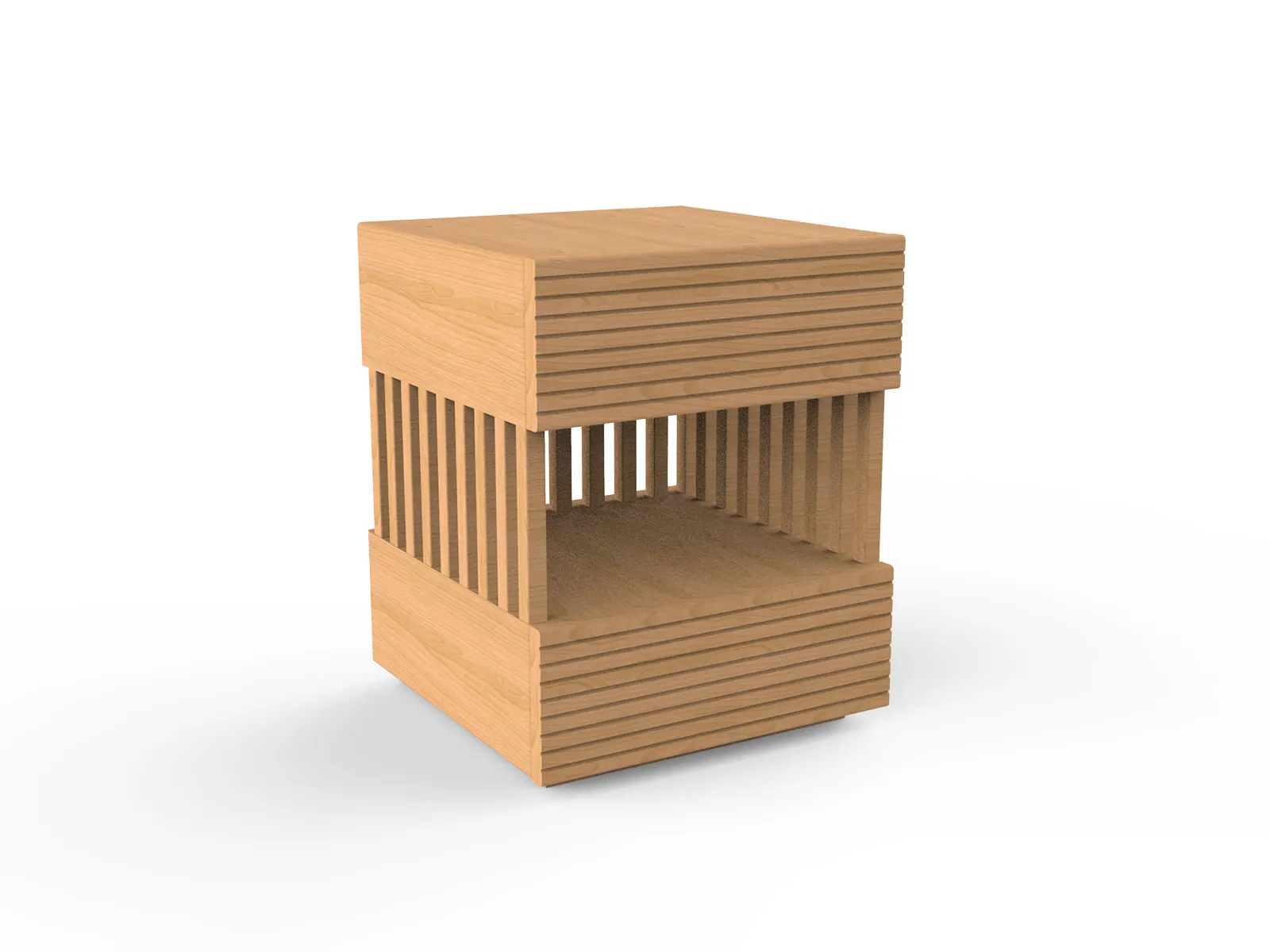 Clay Commode – Natural Wood Nightstand