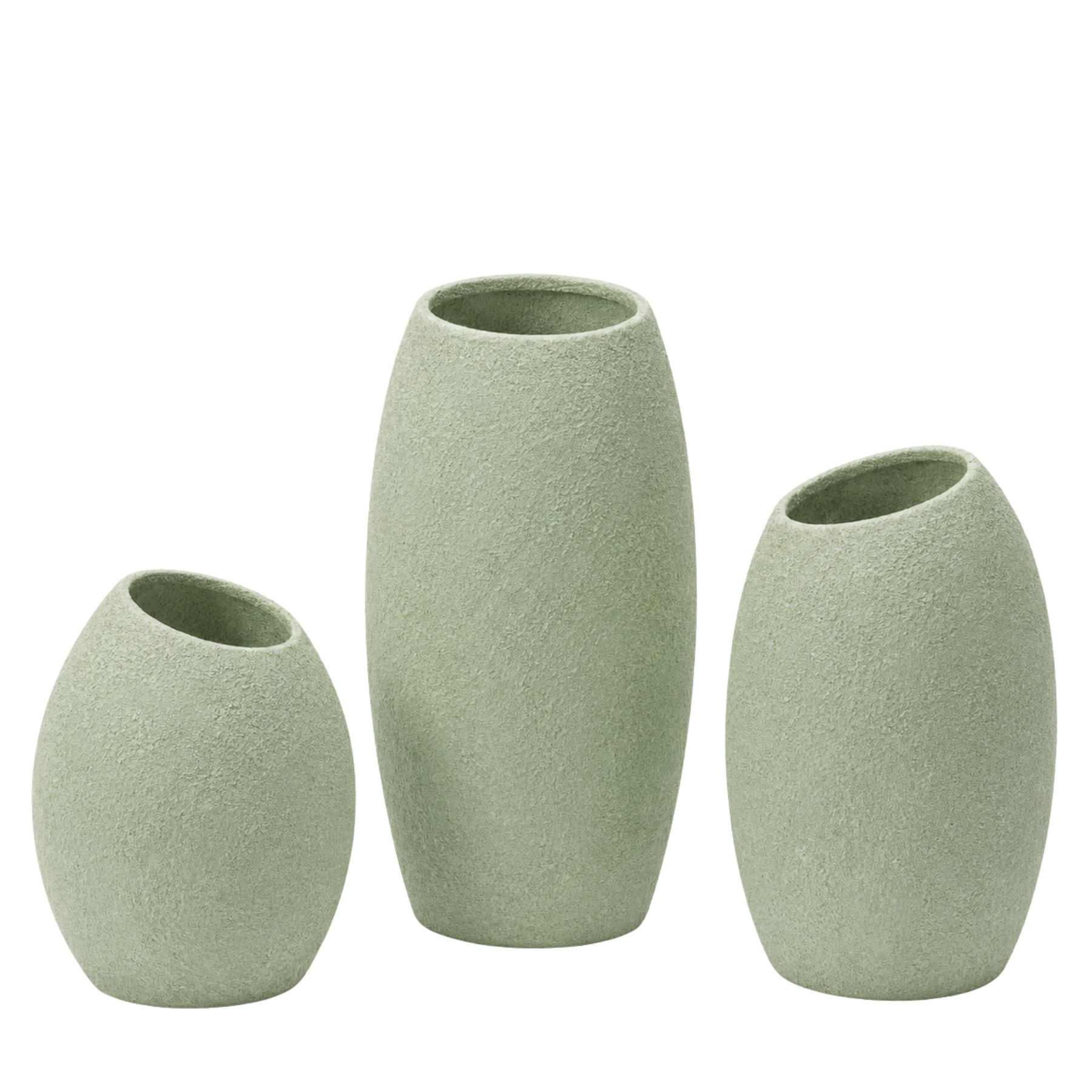 Edge Trio Fiberglass Planter Set