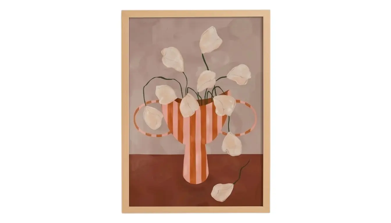 Striped Bloom Wall Art