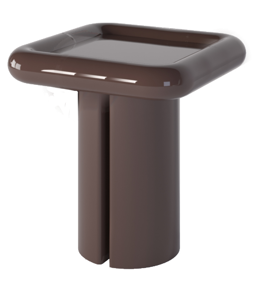 Bare Fiberglass Side Table