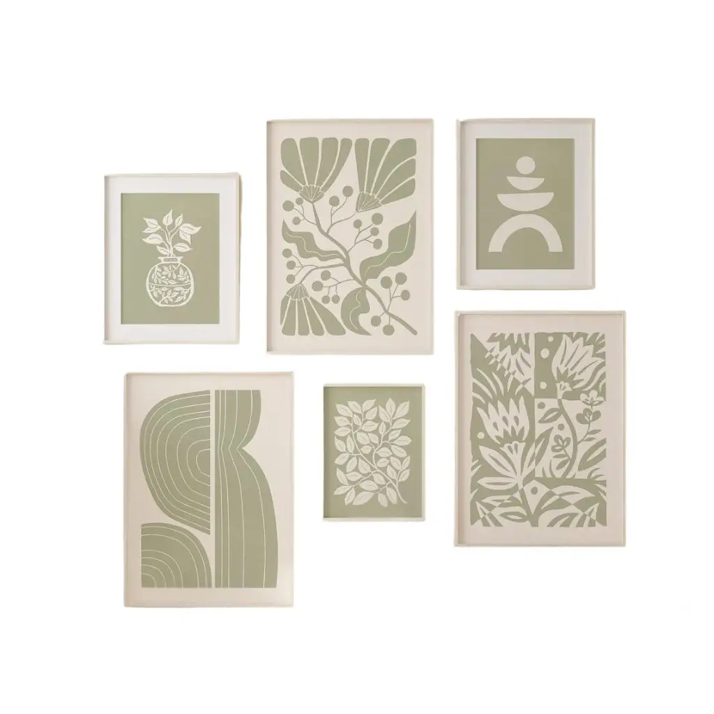Boho Botanical Wall Art Set - Minimalist Nature Prints - Set of 6 3