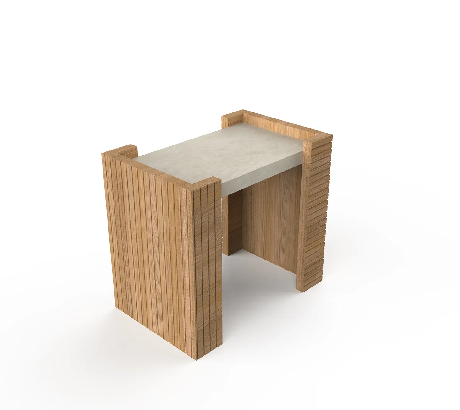 Storm Marble Top Side Table