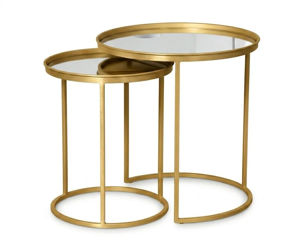 Atik Side Table AG1006 - Sturdy Metal Frame