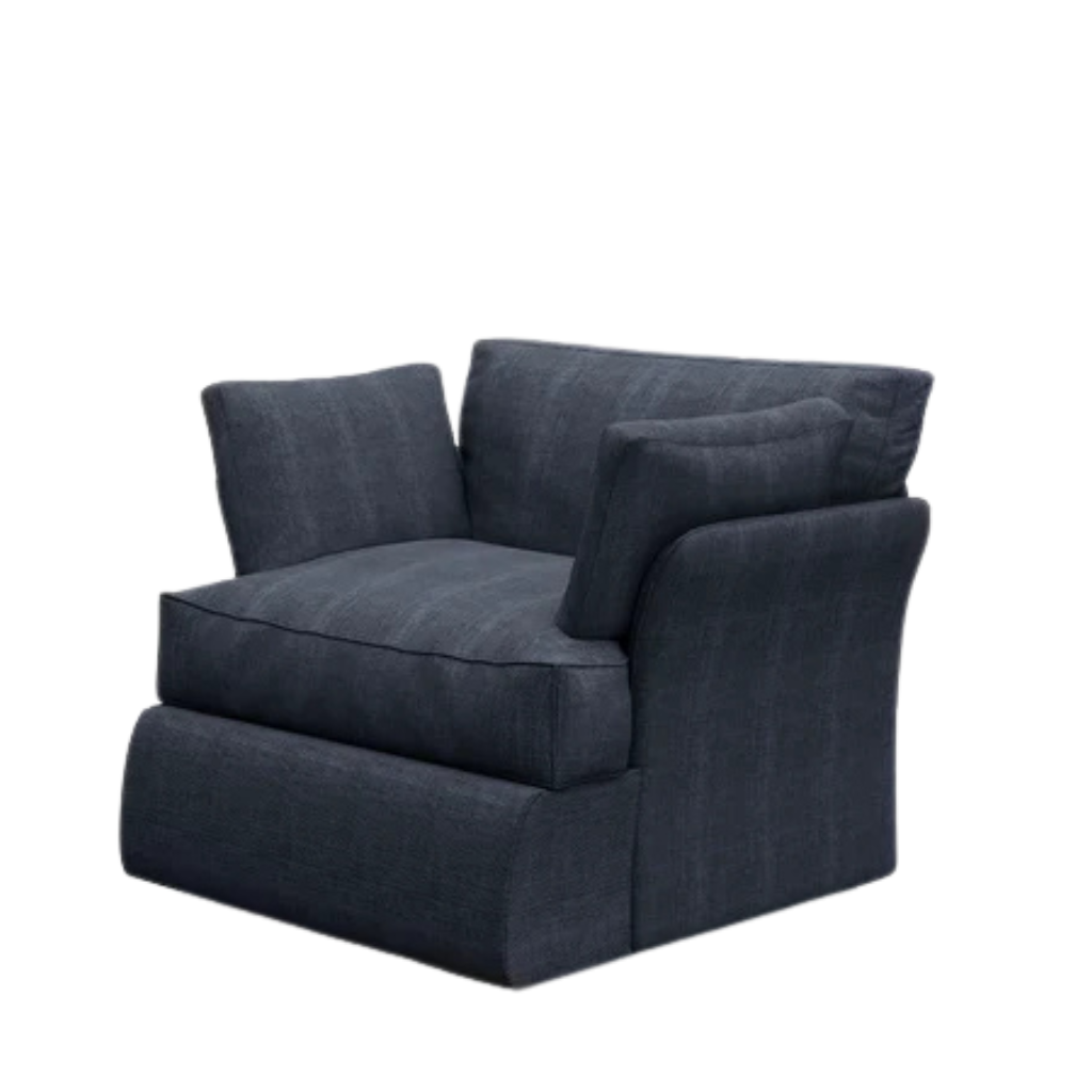 Plush Armchair In Beech Wood - Fully Upholstered 4