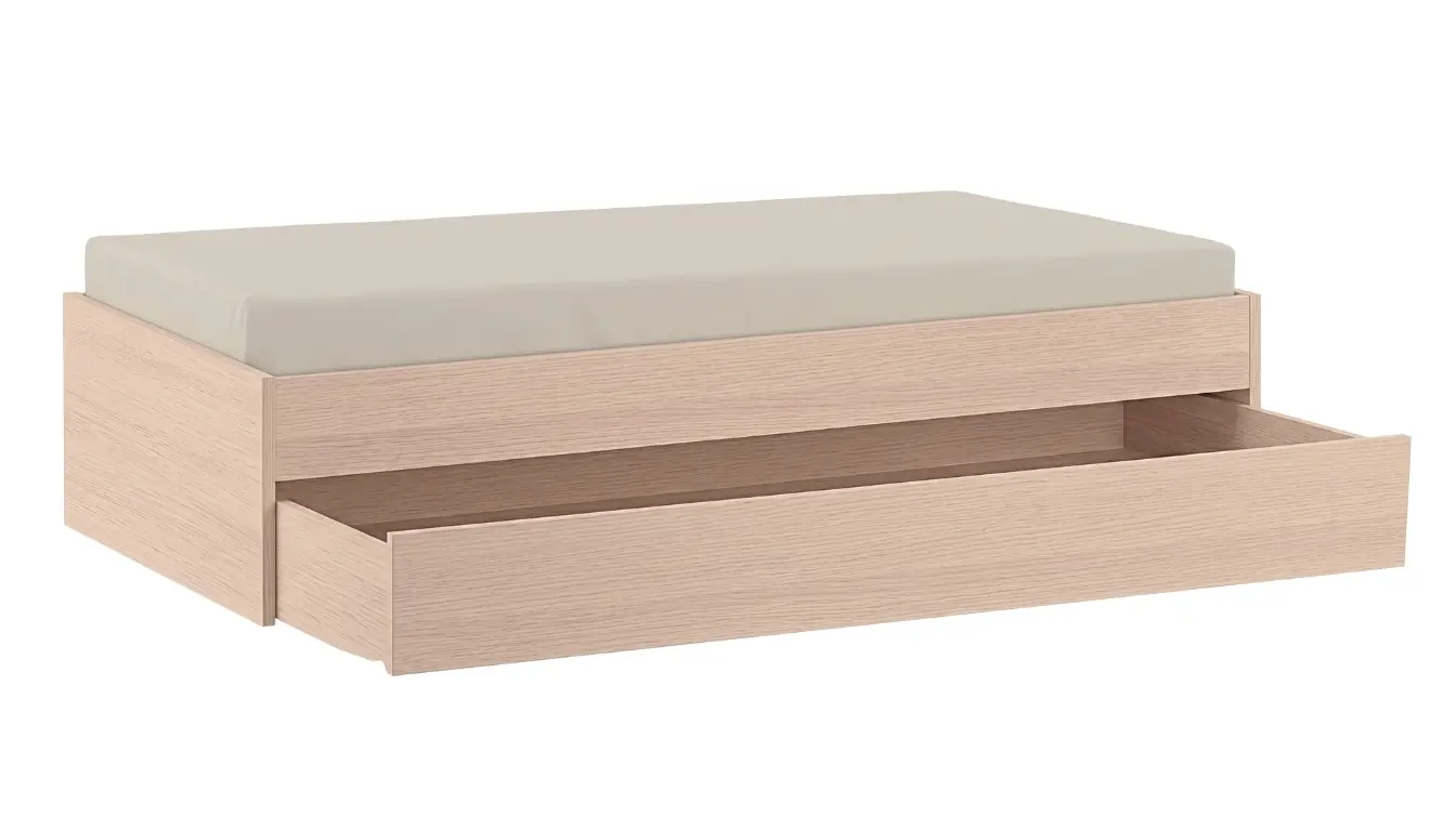 Wooden Bed Box With Pull Out Bed 140