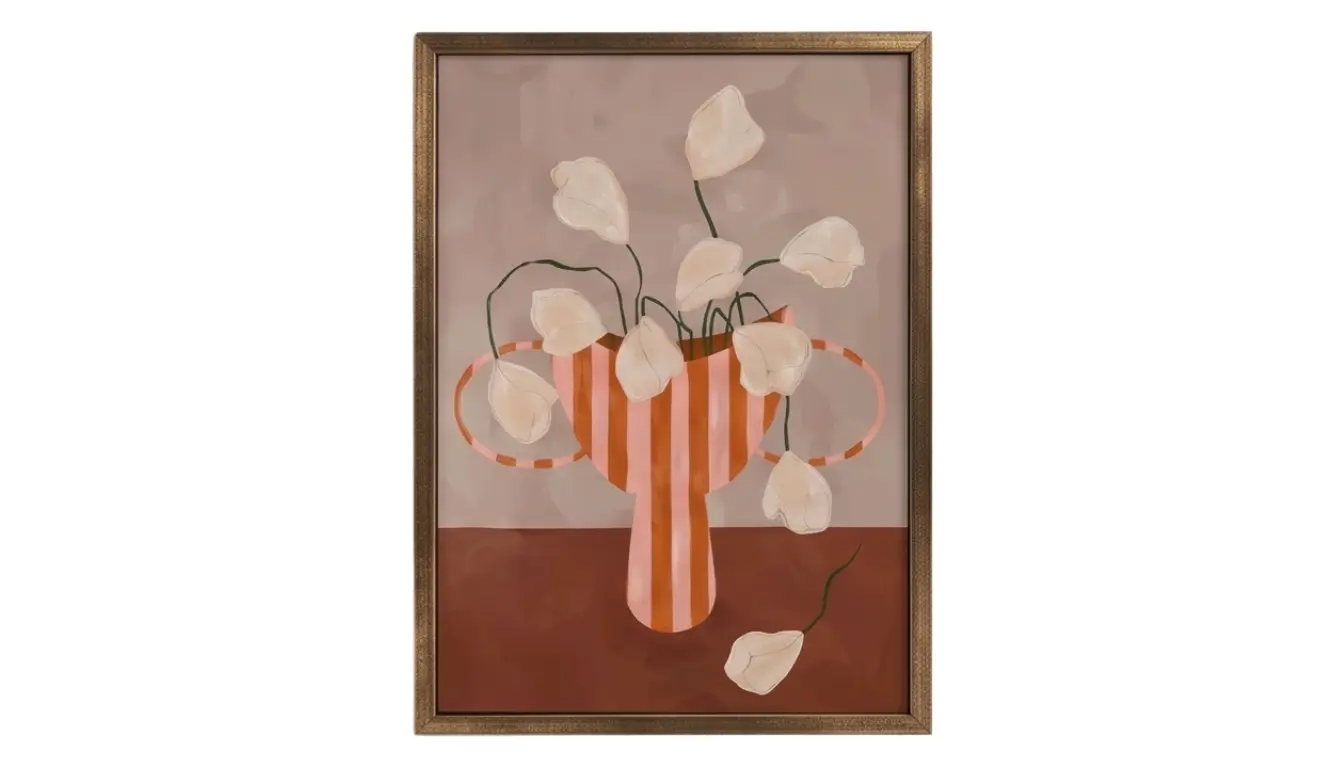 Striped Bloom Wall Art