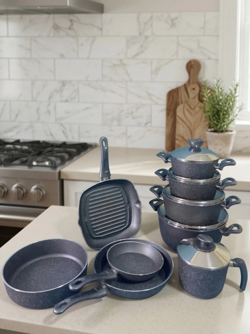 14-Pieces Terynova Granite Cookware Set