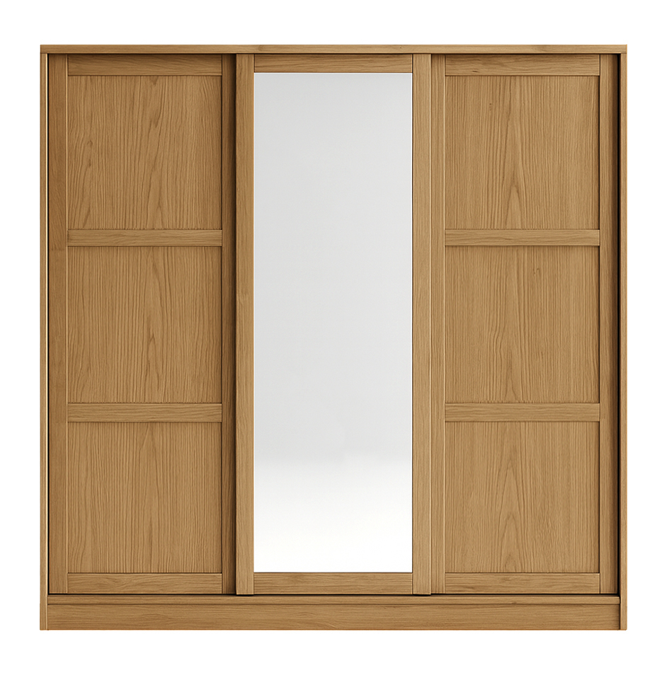 Barn Sliding Wardrobe With Mirror 25