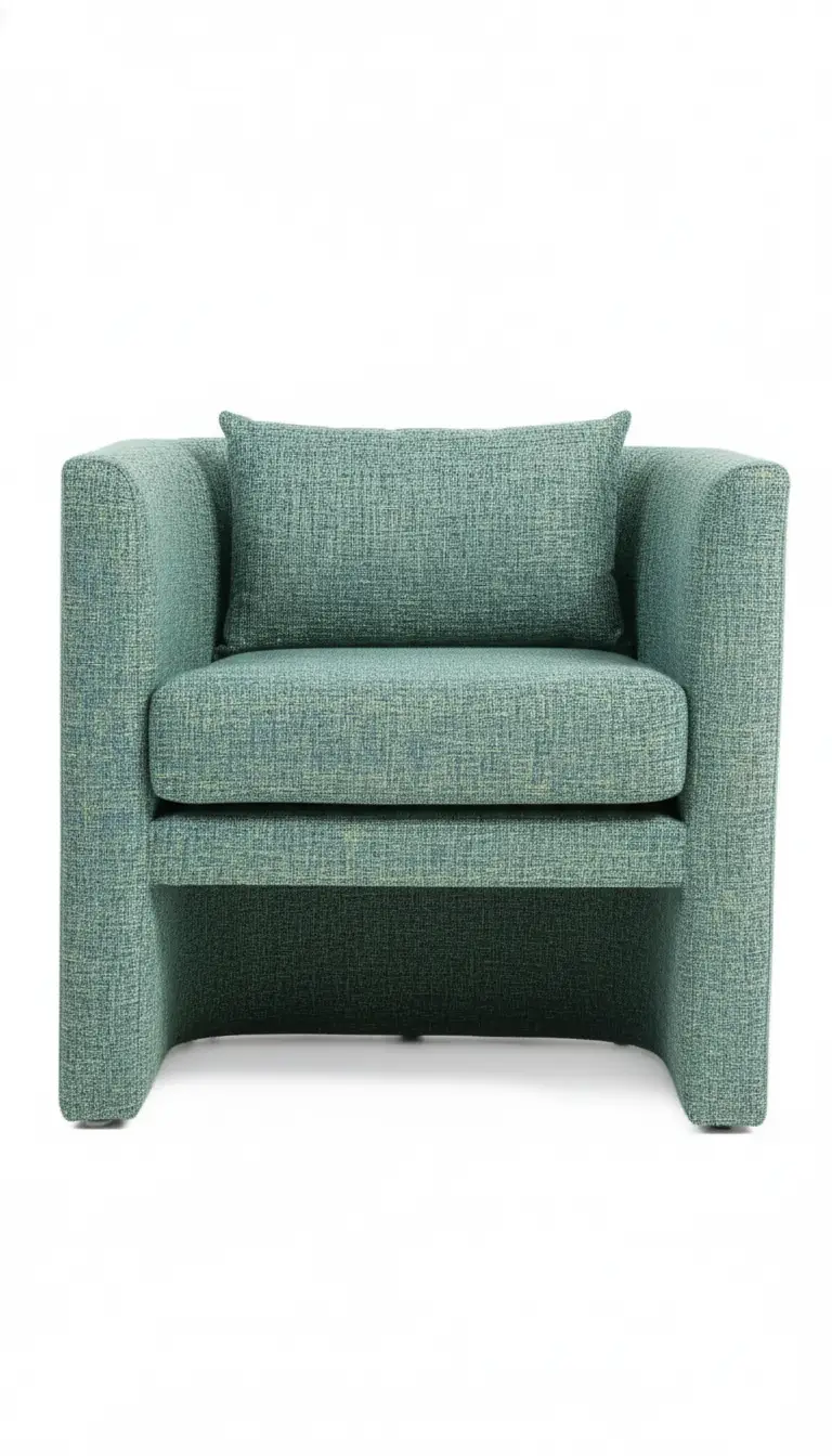 Barrel Upholstered Armchair 18