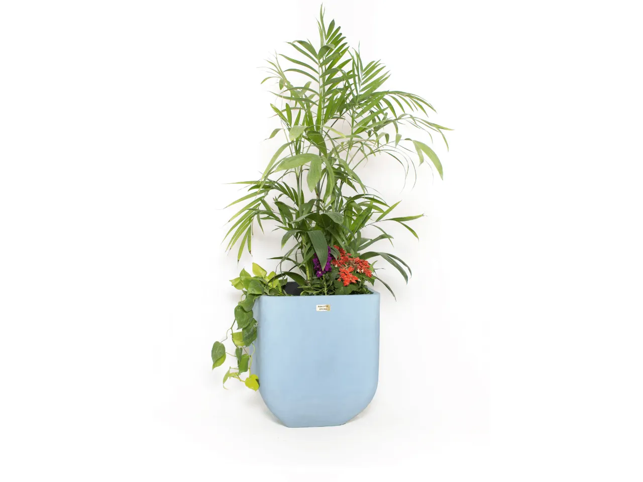 Apis Pot (square large cast stone pot) 1