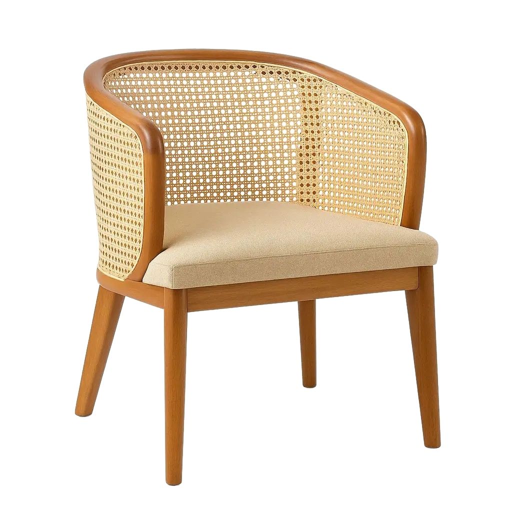 Gama Dining Chair - Cane Back And Arms 2