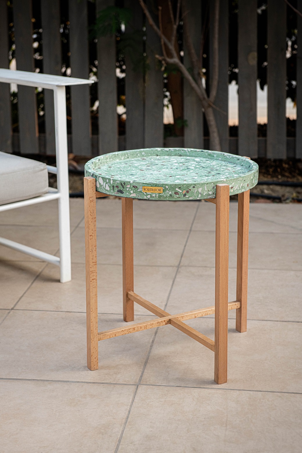 Anuk Terrazzo Side Table - ouch of Elegance with Recycled Stone 9