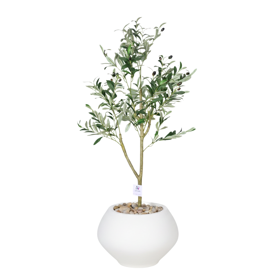 Artificial Olive Tree with Kora Planter Pot