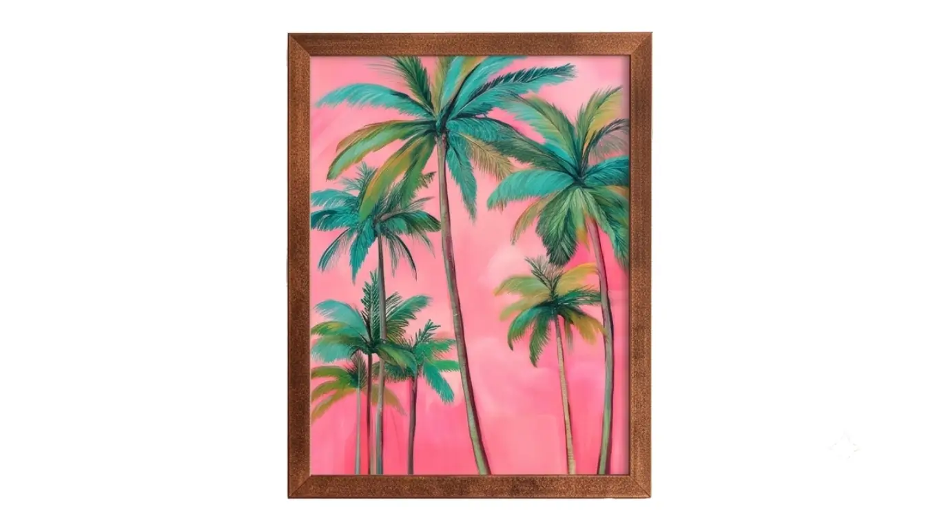 Pink Palms Wall Art