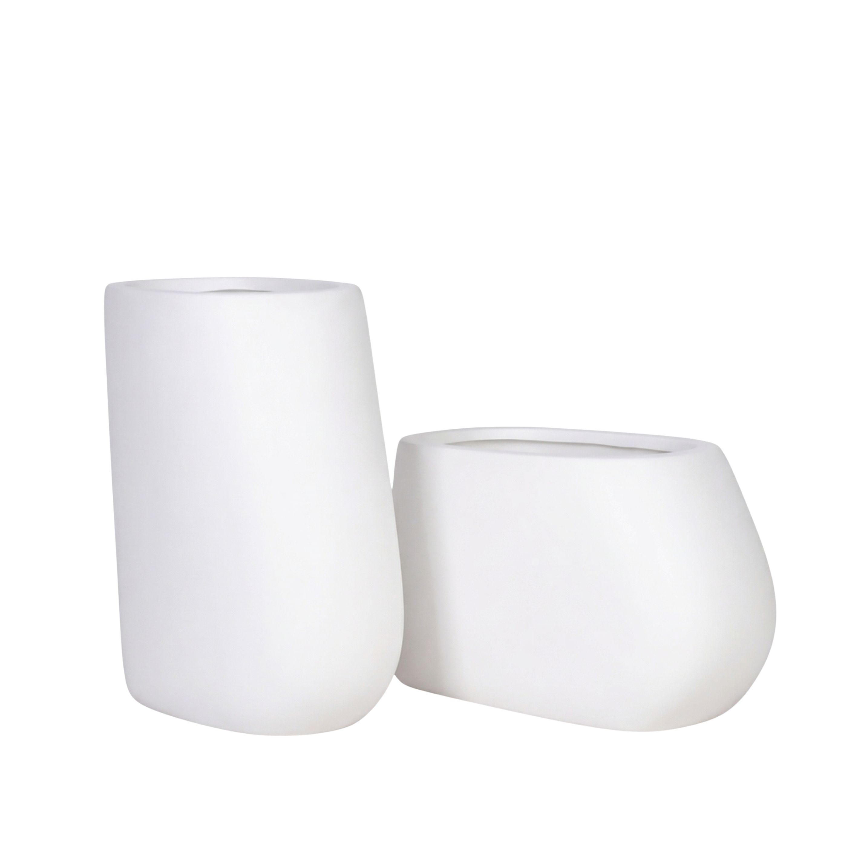 Sway Duo Fiberglass Planter Set