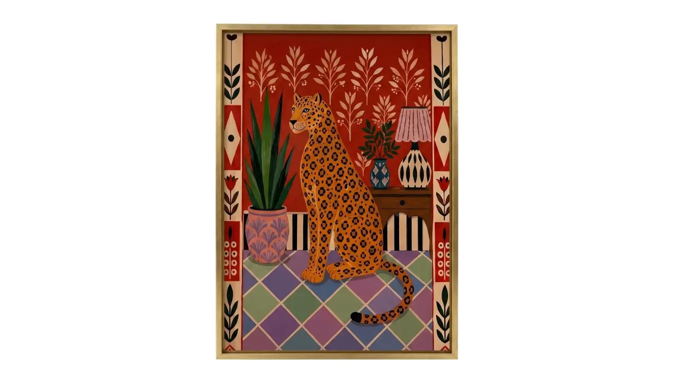 Amber Tiger Wall Art
