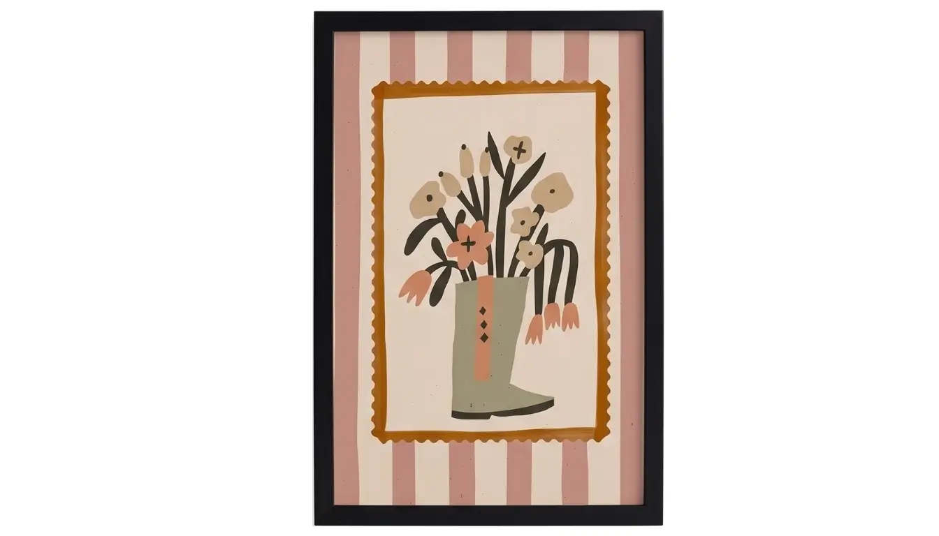 Bloom Boot Wall Art