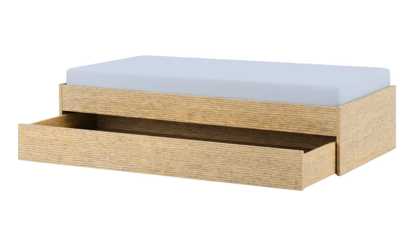 Wooden Bed Box With Pull Out Bed 140