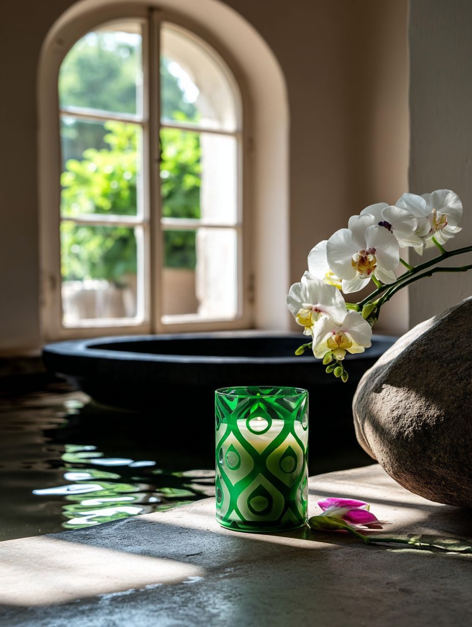 Emerald Raindrop Scented Candle 3