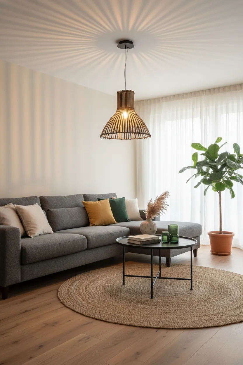 Bamboo Ceiling Lamp 1