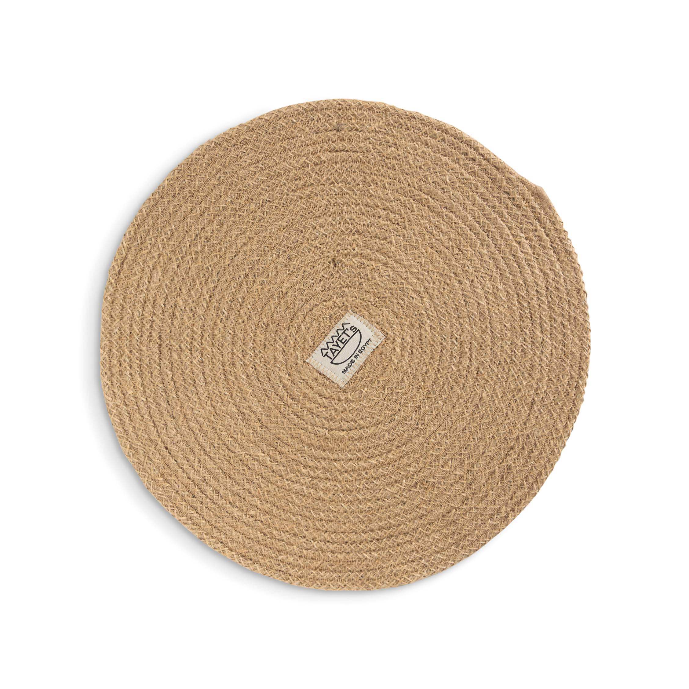 Round Woven Jute Mat 0