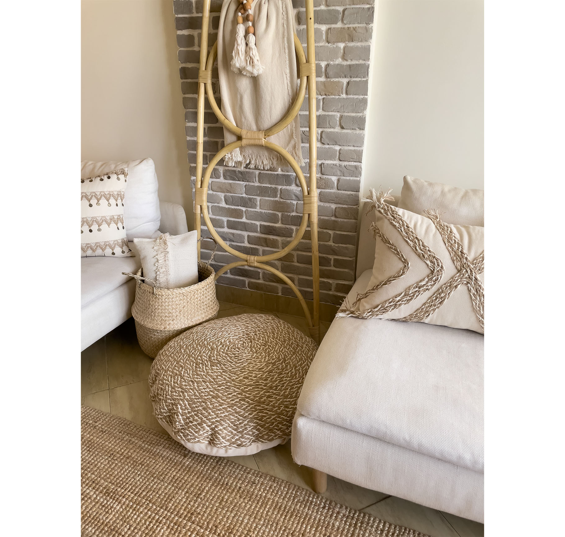 Kushan Round floor cushion 3