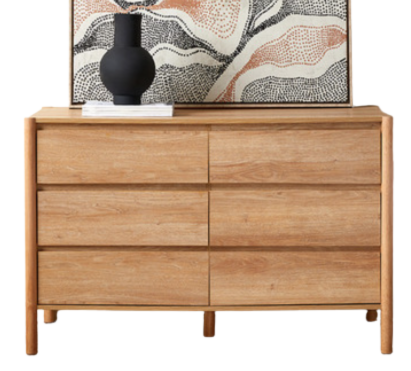 Basic Chest of 6 Drawers - Sturdy Wood Struture 0
