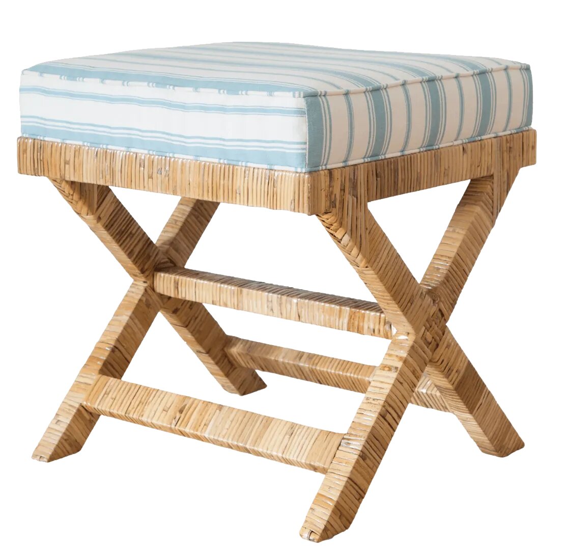 Hamptons X Stool With Cushion 4