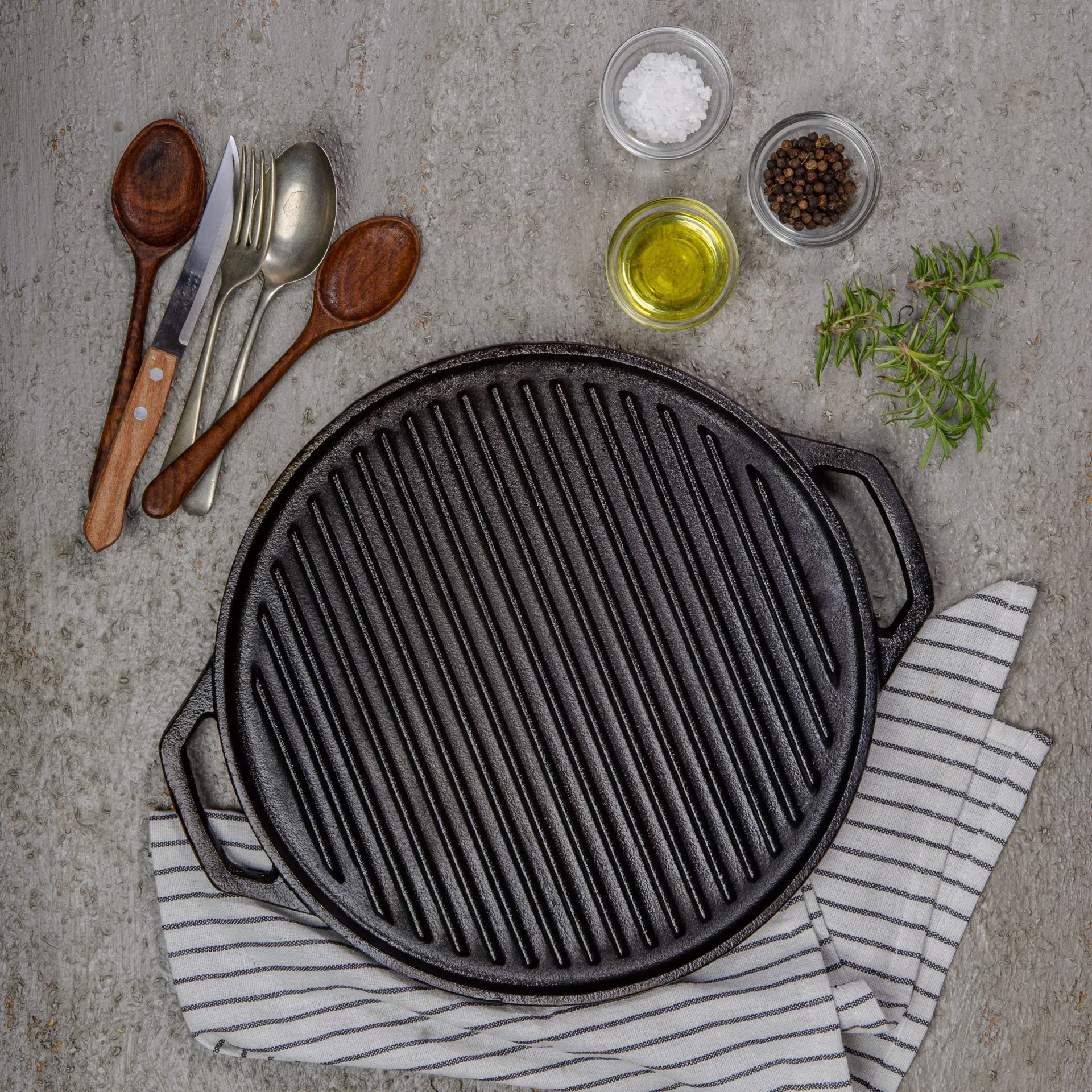 Cast Iron Grill 30 cm 1