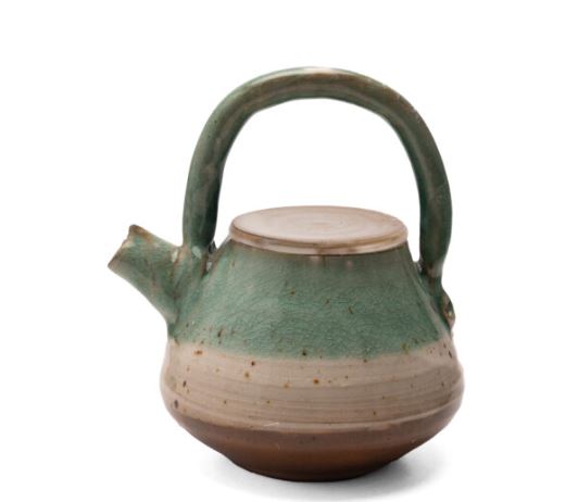 Fainted Green Teapot 0
