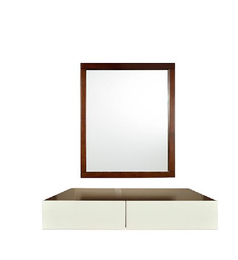 Shift Coiffure - Modern Mirror and Floating Dresser Set 0