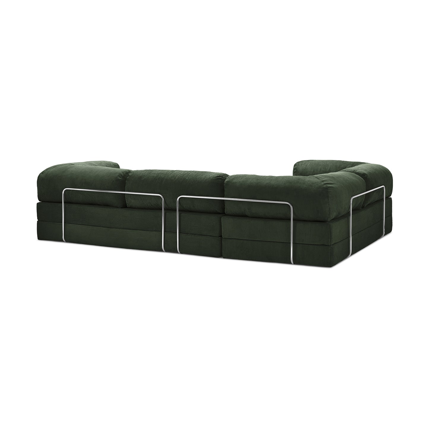 Teddy Sofa Closed End L-Shape - Emerald 1