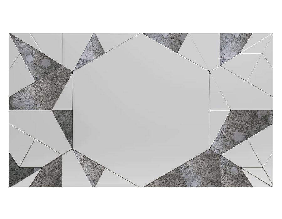 Etch Geometric Fragmented Wall Mirror 0