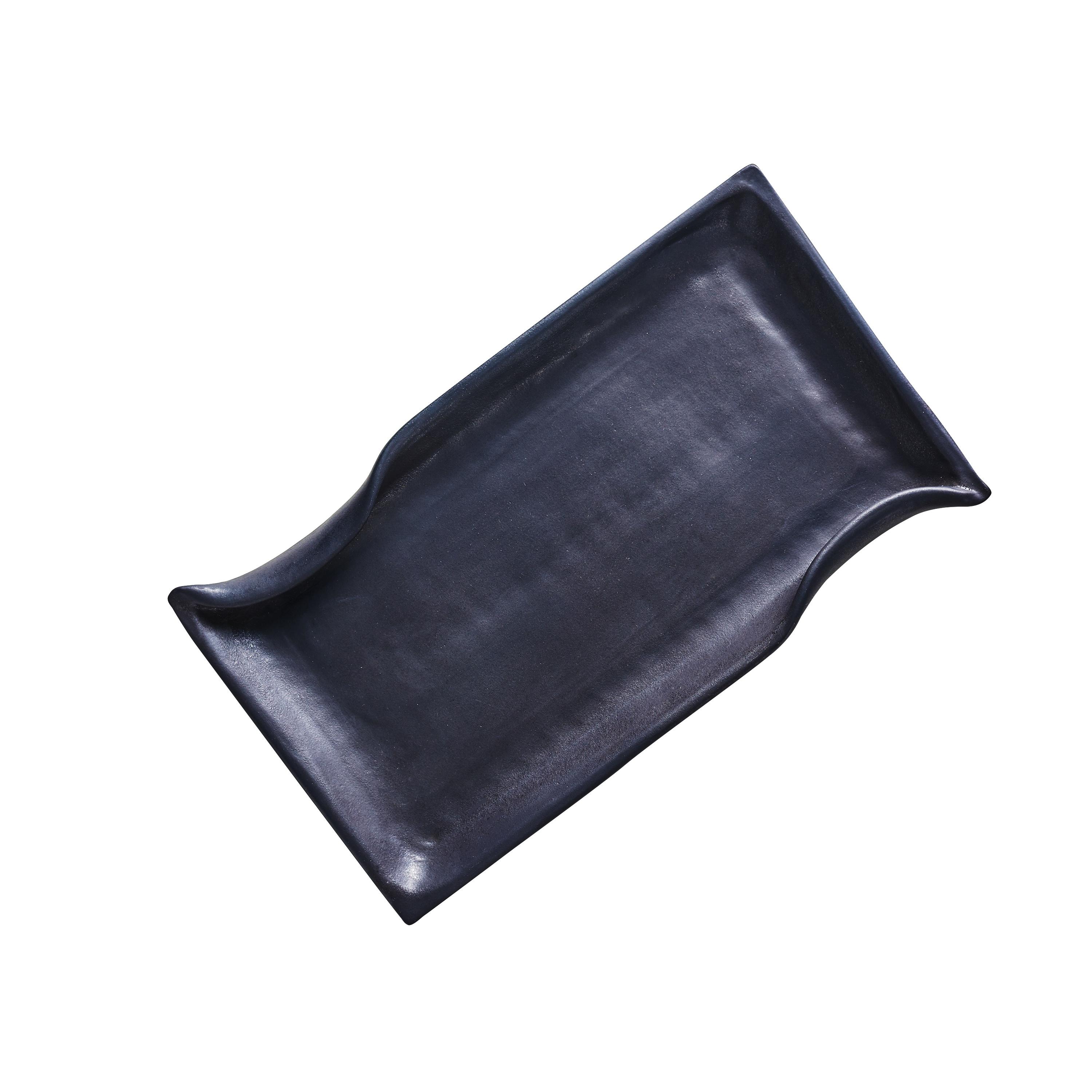 Gi Designs Wave Serving Plate Black 35 x 20 cm 0