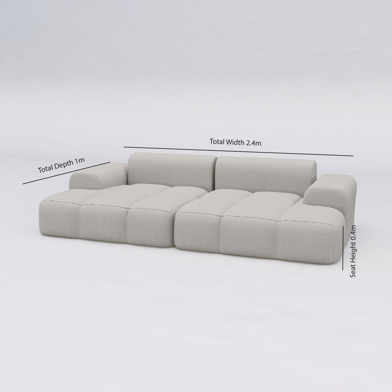 Lazy Belly 2 Seater Sofa 3