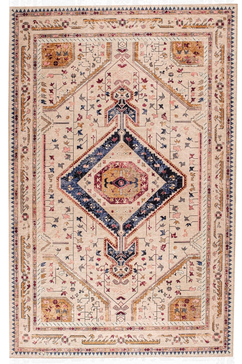 Mahriza Digital Woven Rug – Tribal Geometry and Modern Comfort 0