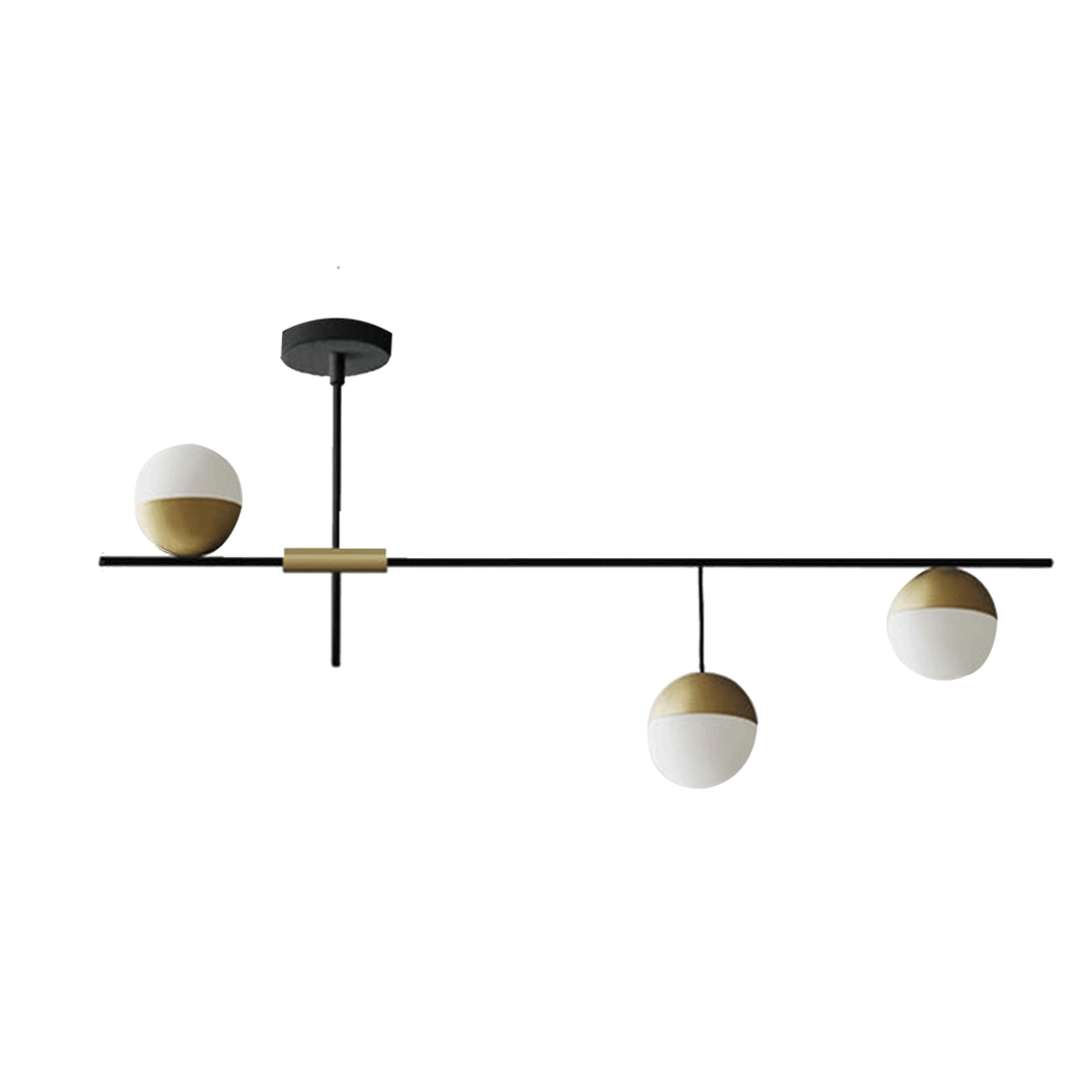 Globe Frosted Glass Branch Chandelier 0