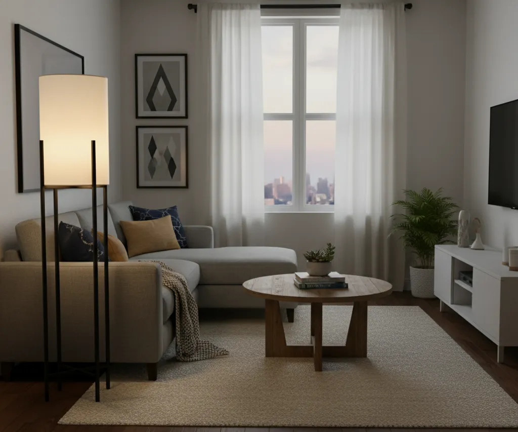 Floor Lamp - White & Black YLS.YL579-3B 2