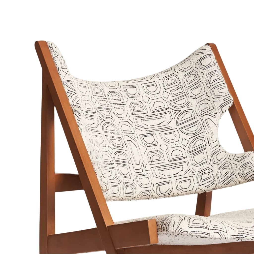 Simone - Statement Chair - With Printed Boucle Fabric 2