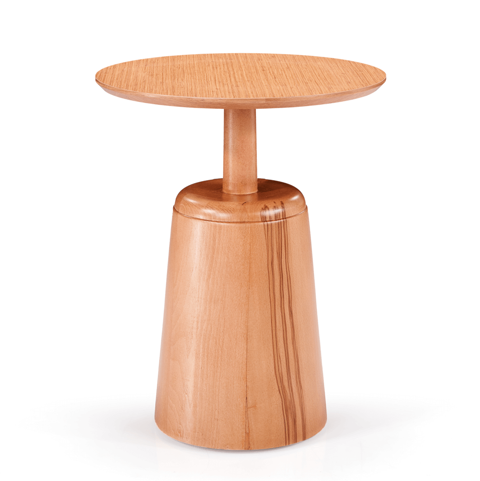 Miro Side Table - Beech Wood - Round Top 1