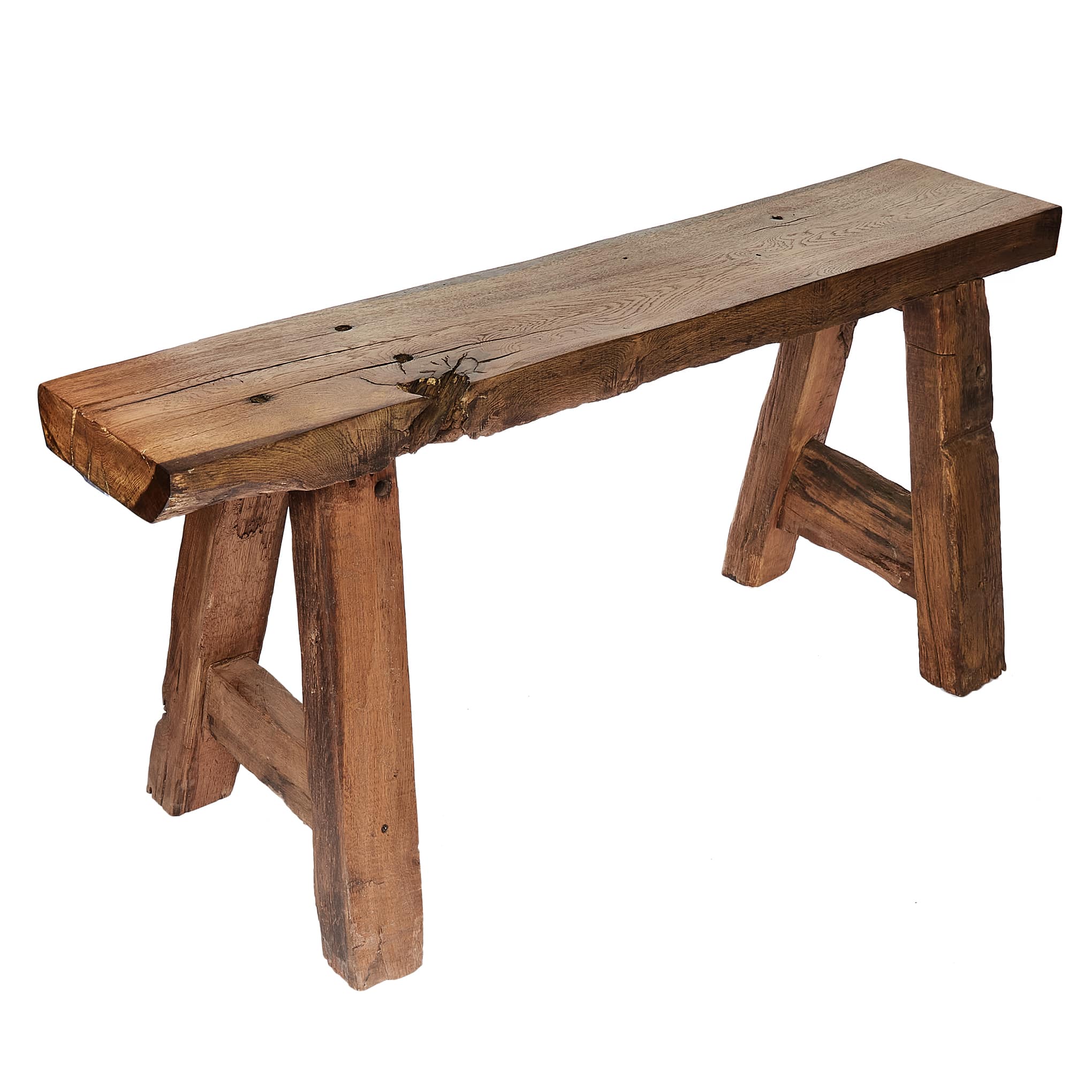Country Hill Bench From Reclaimed Wood 0