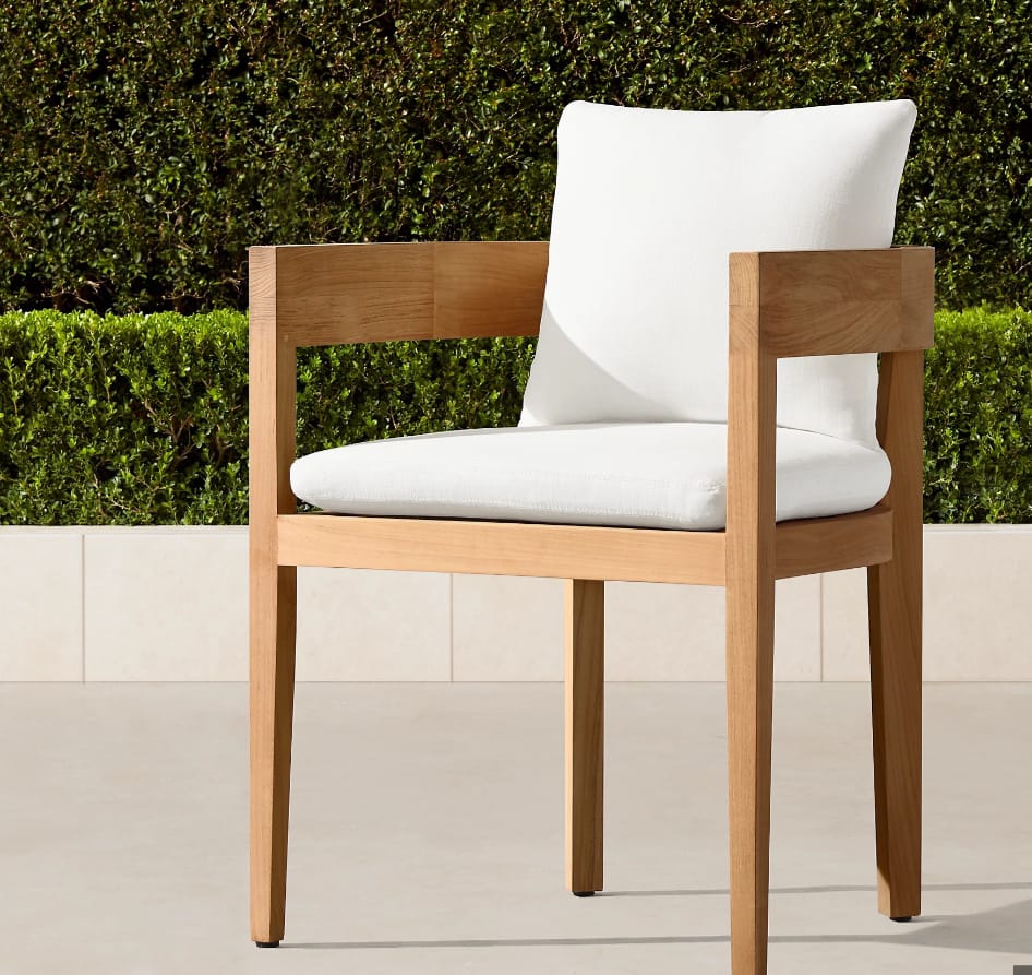 Curve Dining Chair - Swedish Wood - Waterproof Fabric 0