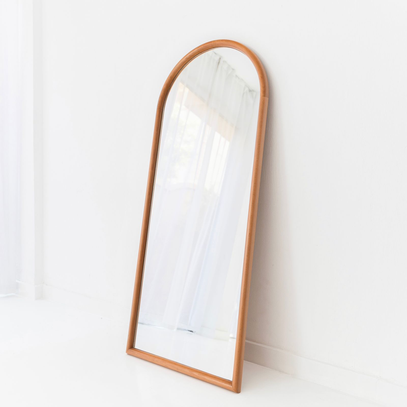 Arch Full-Length Beech Mirror With High-Grade Glass 1