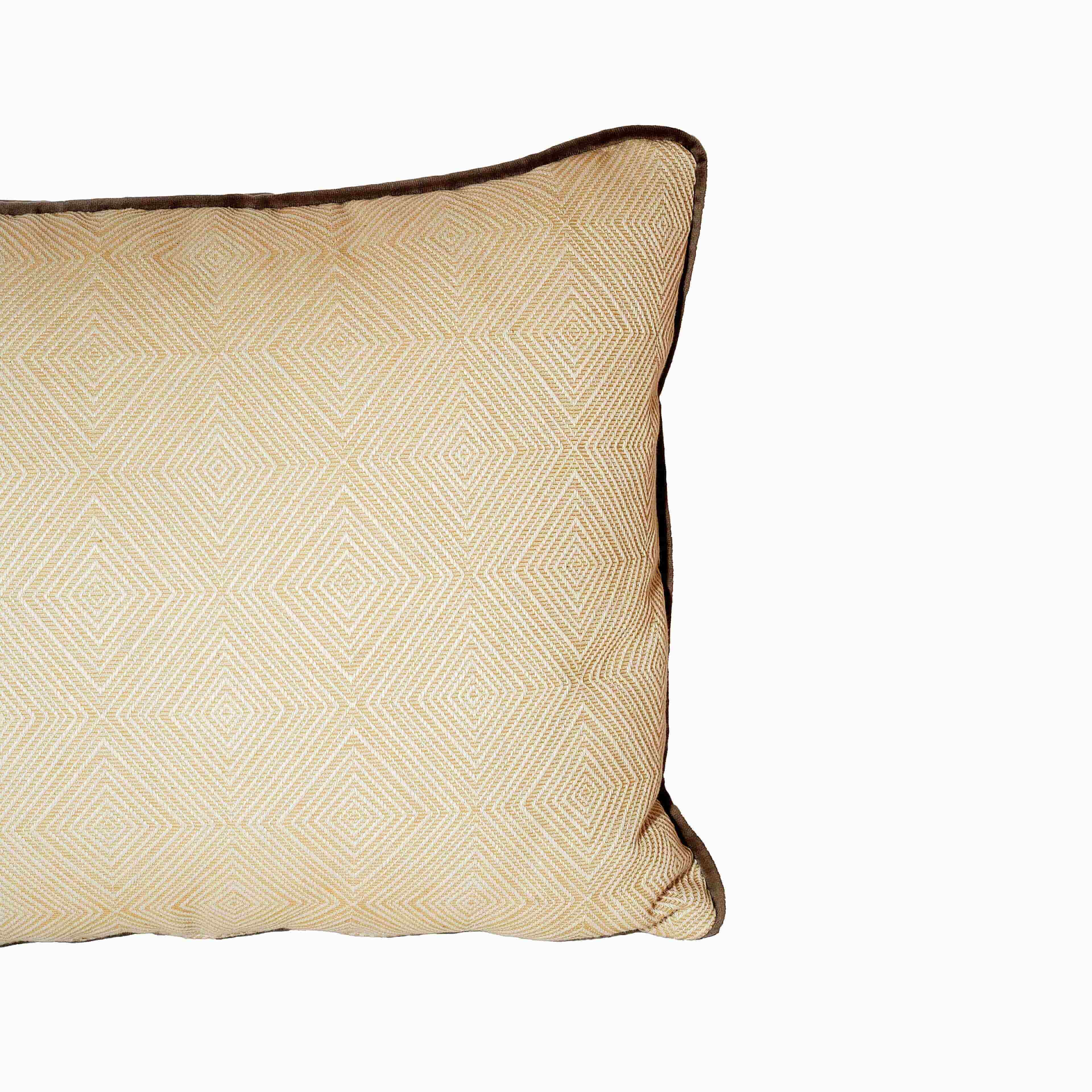 Christmas Gold Star Motif Cushion Beige 1