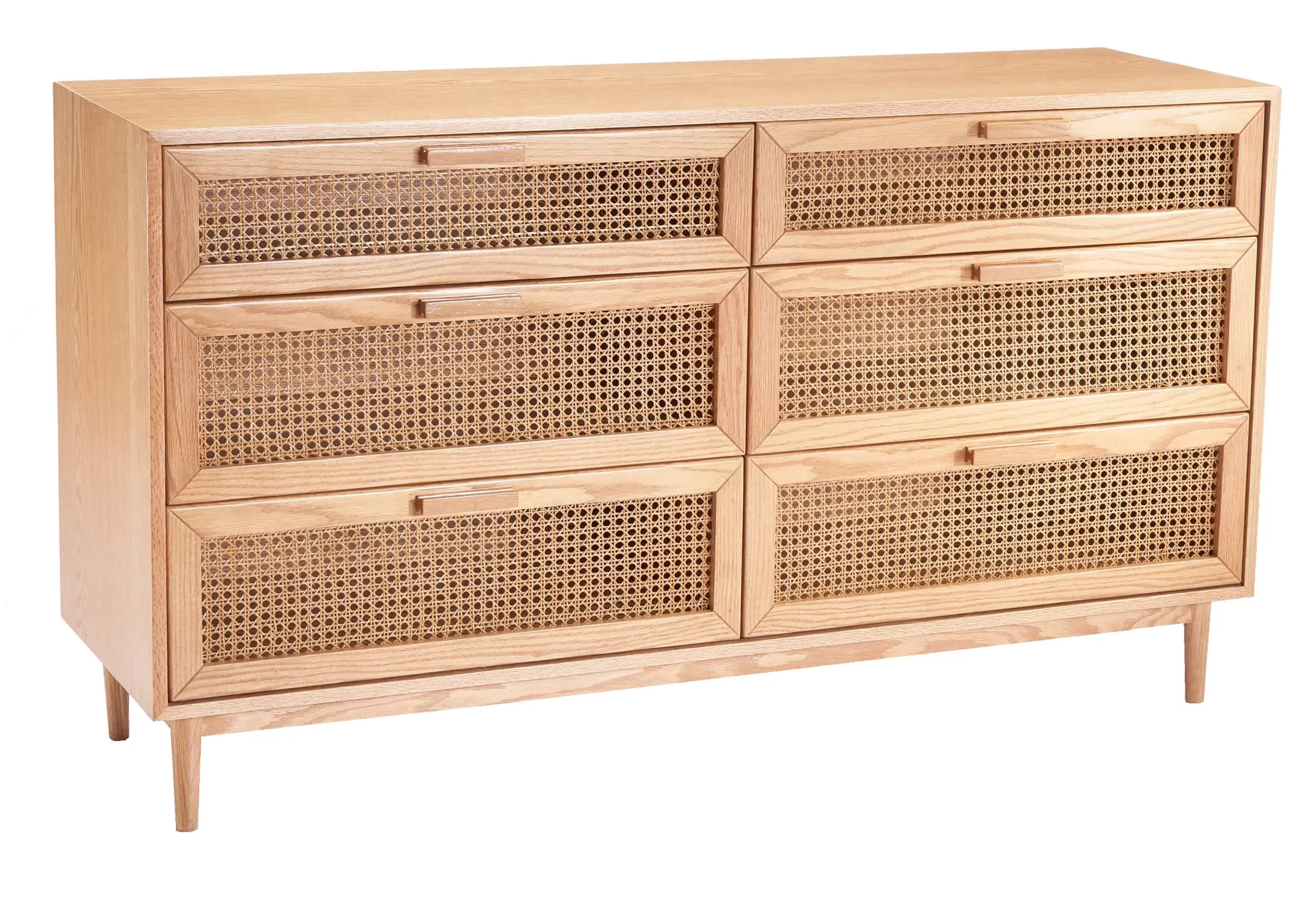 Sidra Cane Chest of Drawers With 6 Spacious Drawers 1