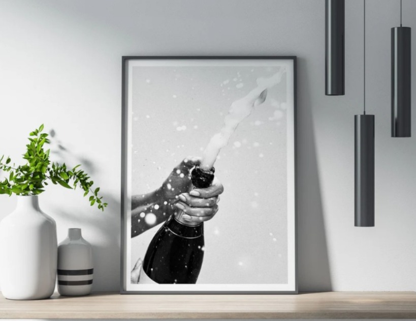 Champagne Bottle Poster 0