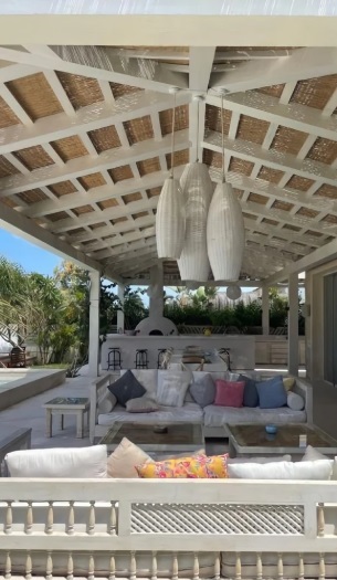 Sprout Bamboo Pendant White - Set of 3 0