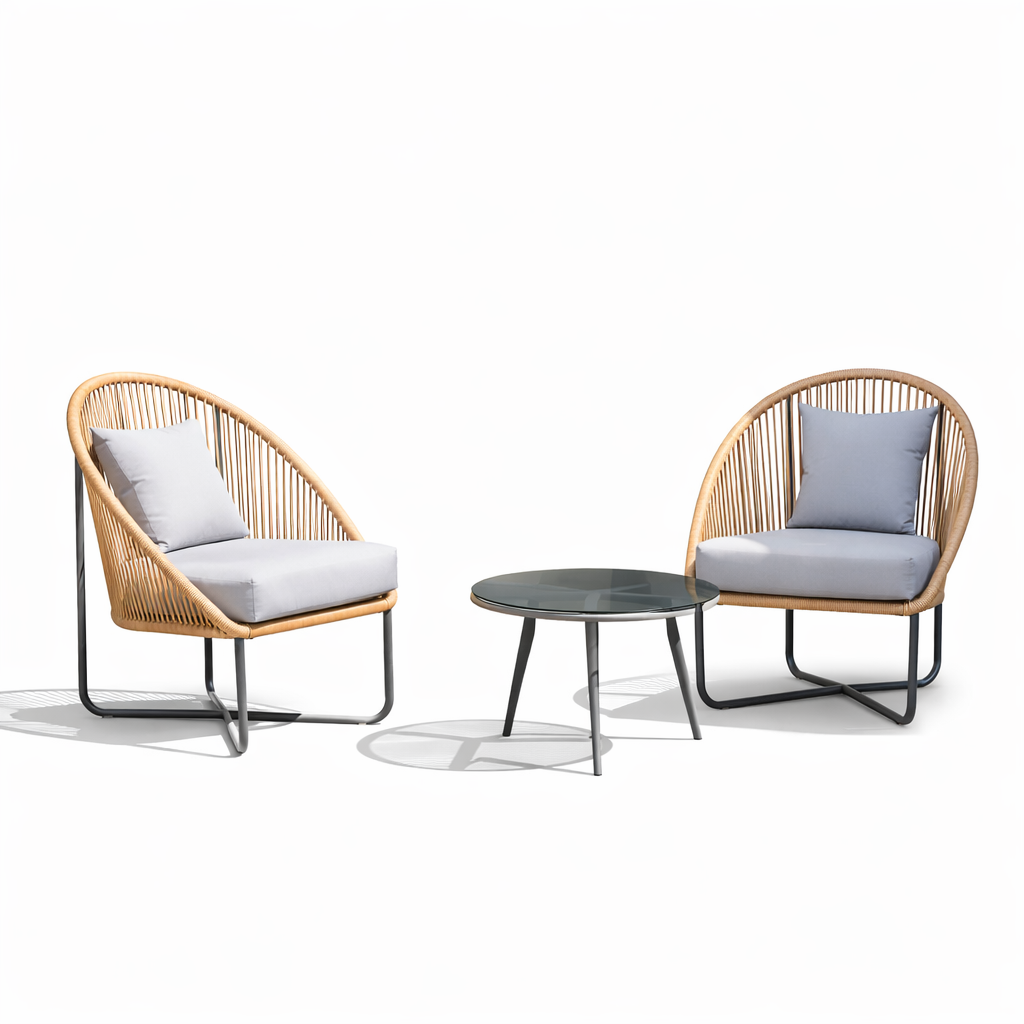 طقم لوف ميني خارجي - 2 كرسي وترابيزة