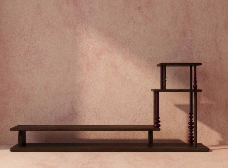 Harmonia Shelving Unit In Oak & Beech Wood 0